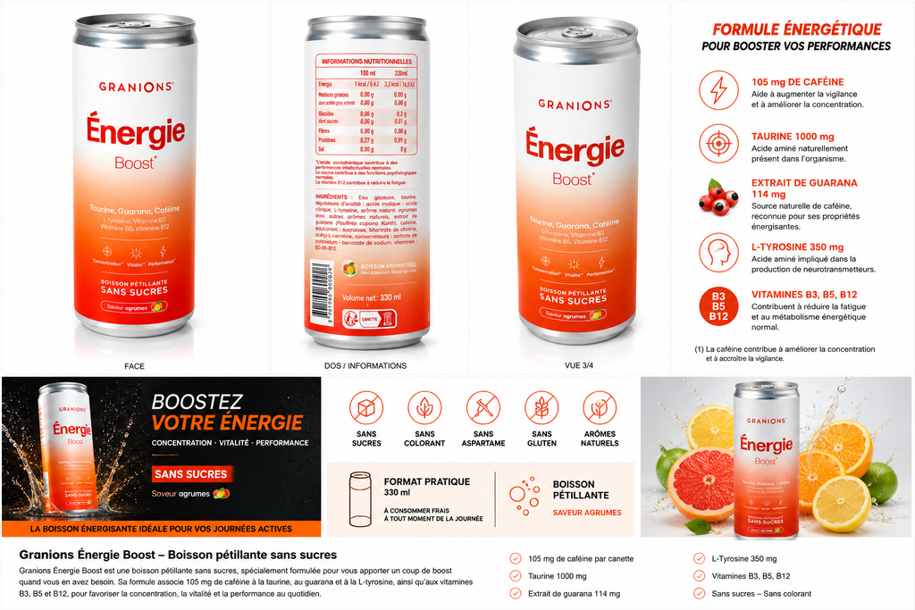 Infographie Granions Énergie Boost